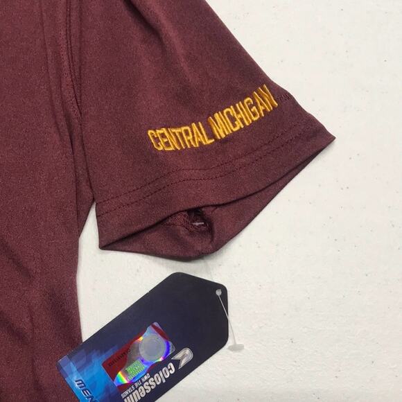 CENTRAL MICHIGAN UNIVERSITY Men’s Small Golf Polo Shirt - Picture 3 of 4